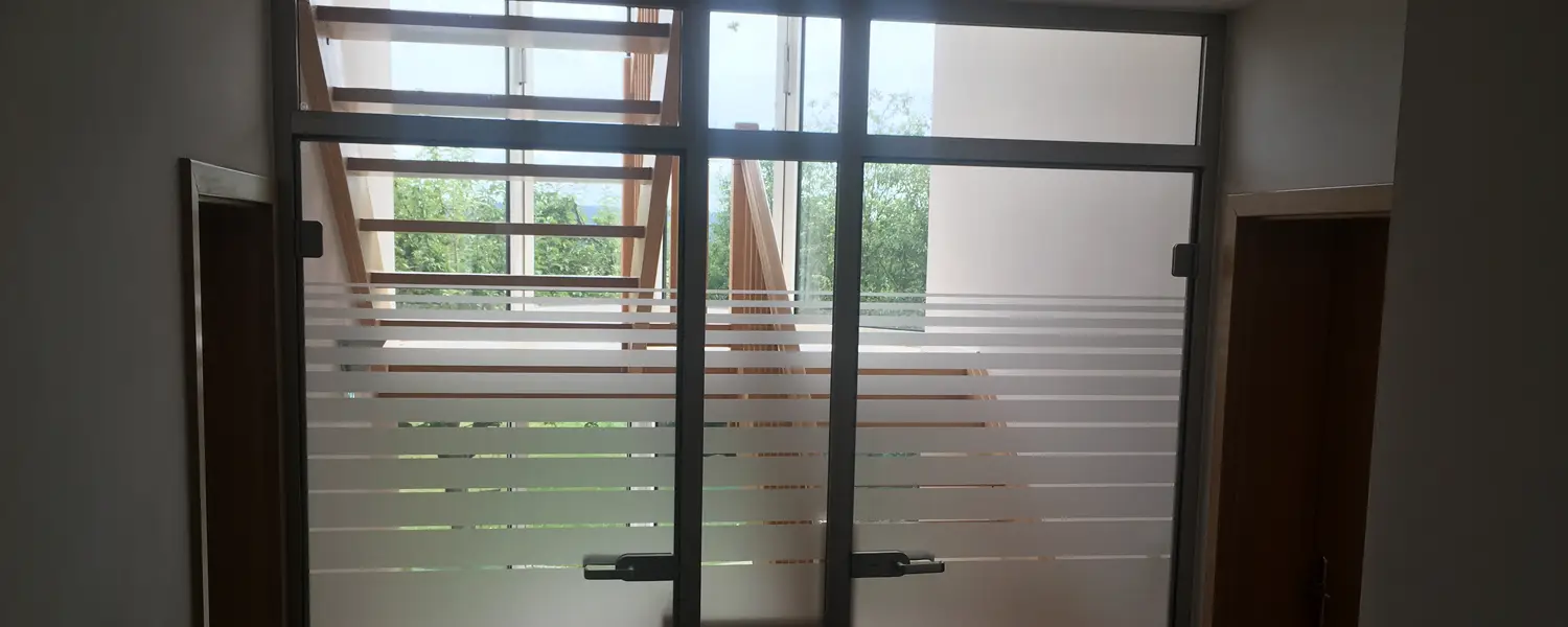 Glastüren im Wohnraum - Glaserei Dehler Fulda